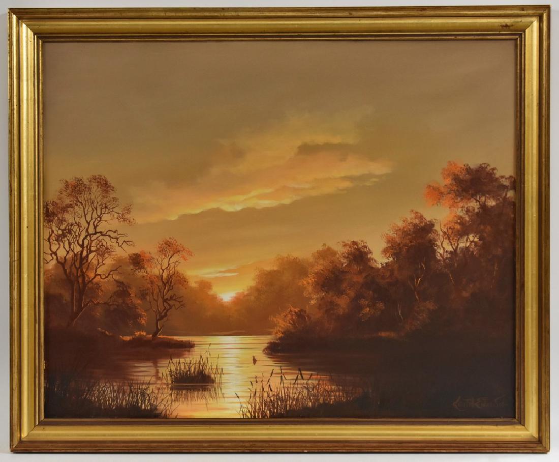 Keith English (b. 1966) Autumn Landscape by Sunset