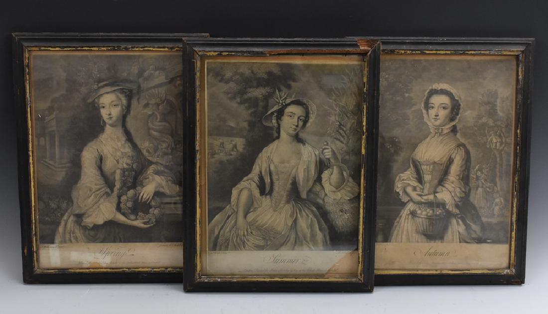 James MacArdell (Irish, 1729?-1765), by and after,: James MacArdell (Irish, 1729?-1765), by and after, Autumn; another, after John Williams (18th century), Spring; Richard Houston (Irish, 1721?-1775), after Samuel Wale RA (1721?-1786), Summer, each Pub