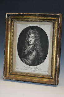 John Smith (c. 1652-c.1742), after Willem Wissing: John Smith (c. 1652-c.1742), after Willem Wissing (1656-1687), Self-Portrait, [London] 1687, mezzotint, 34cm x 25cm, gilt frame