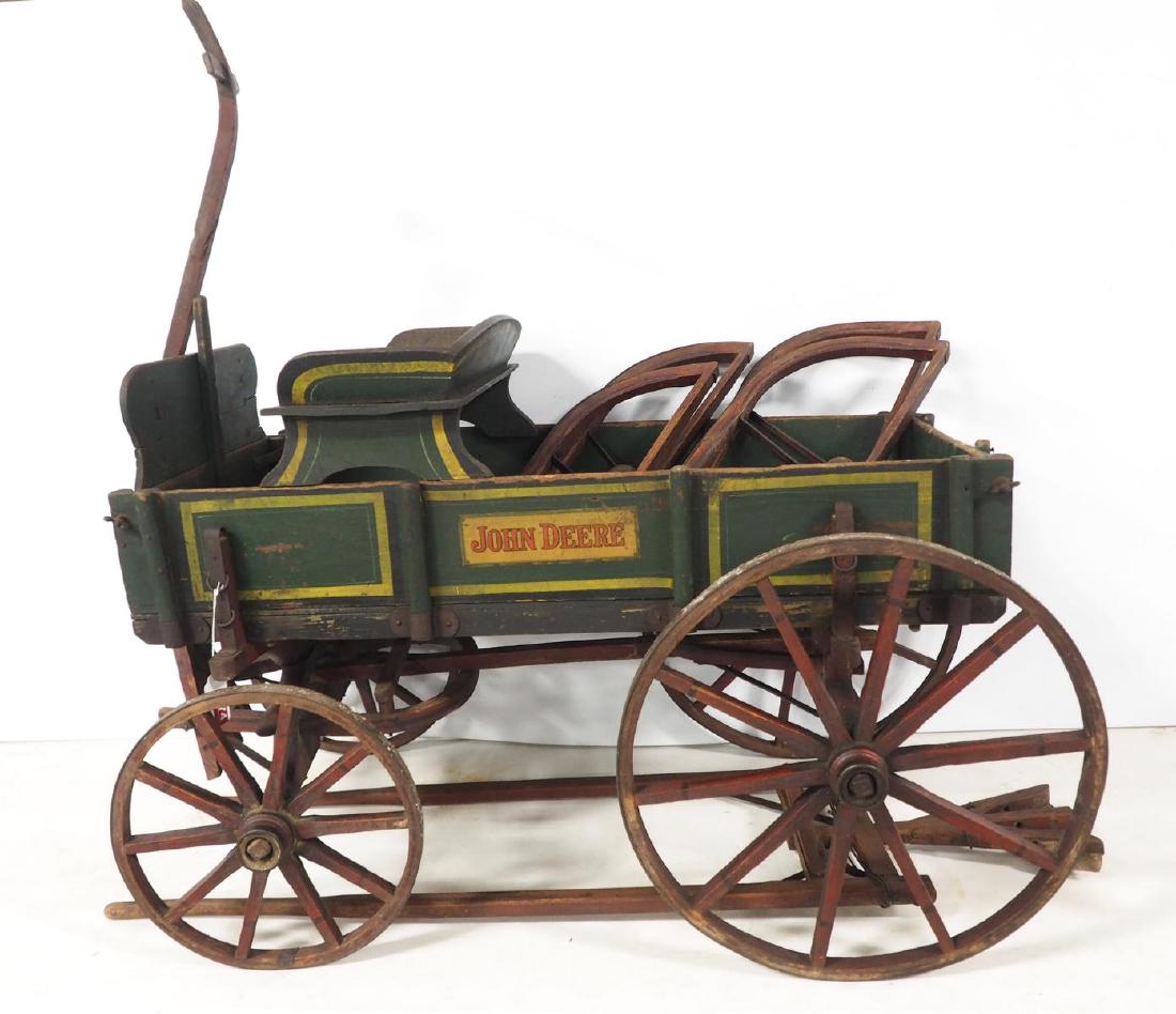 John Deere goat wagon with sleigh runners Jan 18, 2019 Chupp