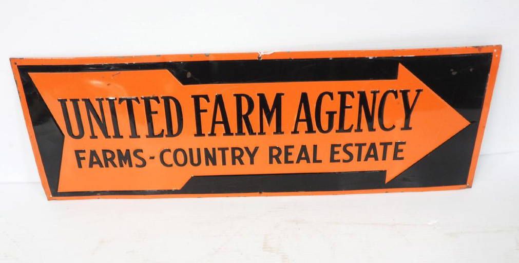 United Farm Agency Arrow Sign