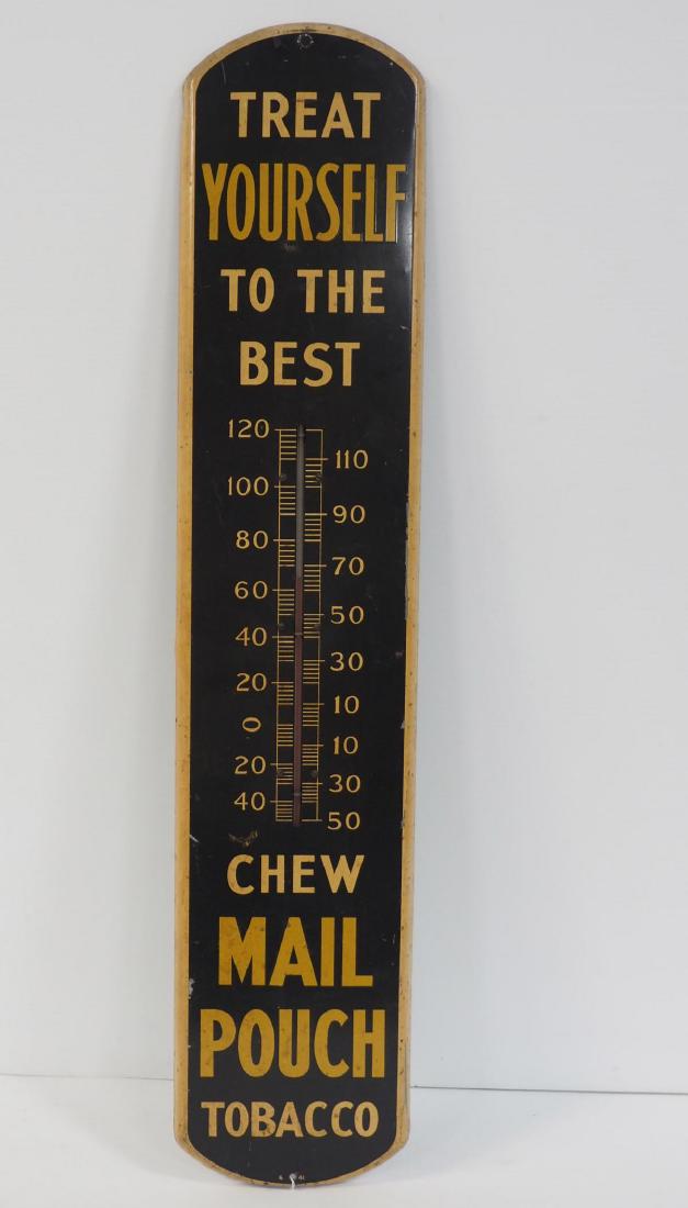 1941 Mail Pouch Tobacco thermometer