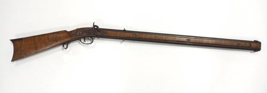 Early double-barrel muzzleloader: Early double-barrel muzzleloader, approx. .50 cal.