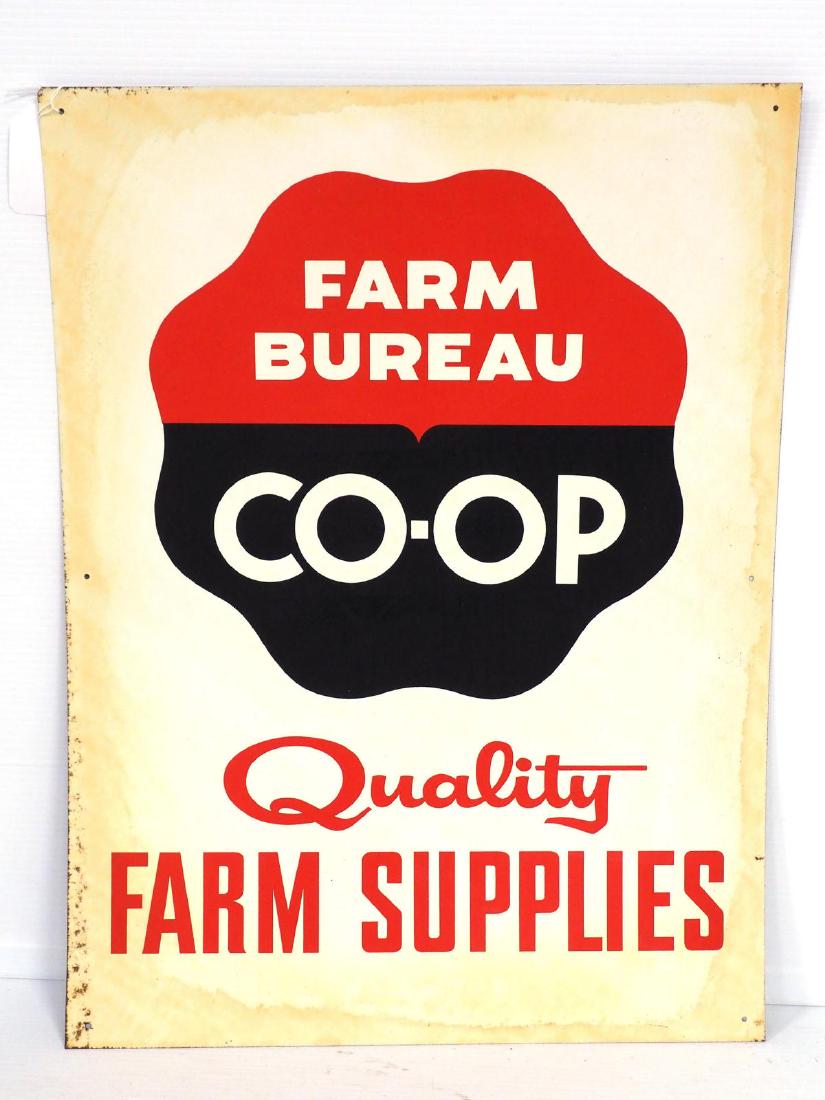 arm Bureau Co-op Farm Supplies sign: 17"x23" SST Farm Bureau Co-op Farm Supplies sign -Good