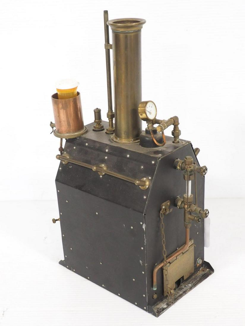 Steam boiler model: 15"H steam boiler model built by Charles Roth 1997
