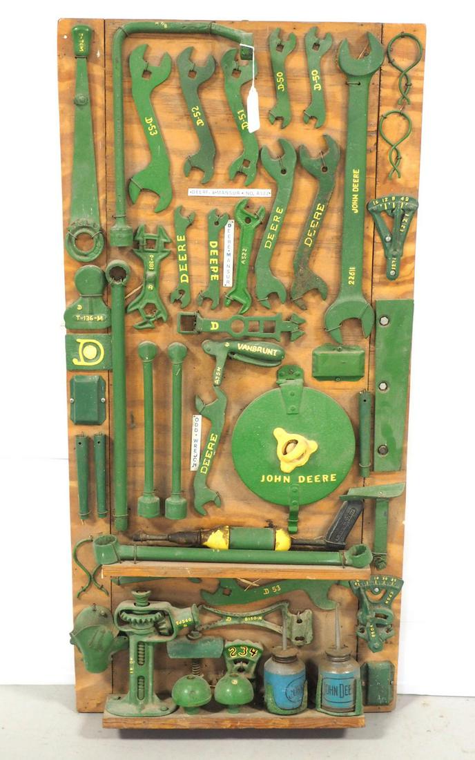 Board of John Deere collectibles (1 of 3)