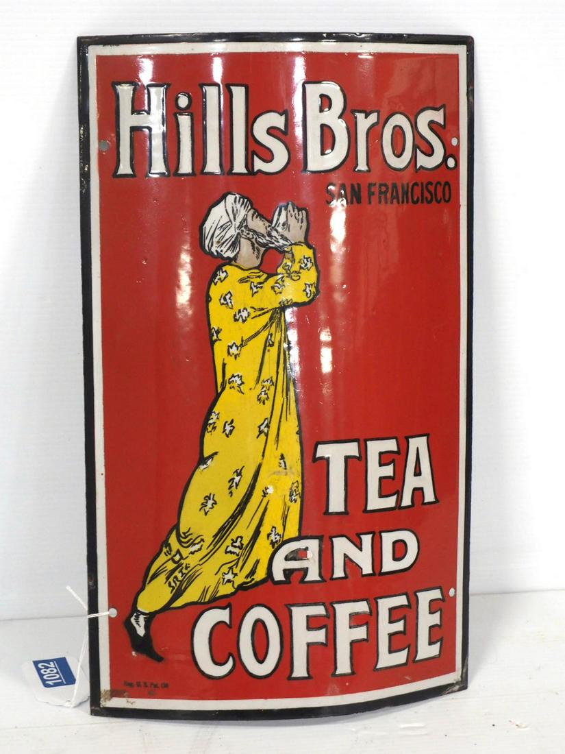 Hills Bros Coffee and Tea sign (1 of 3)