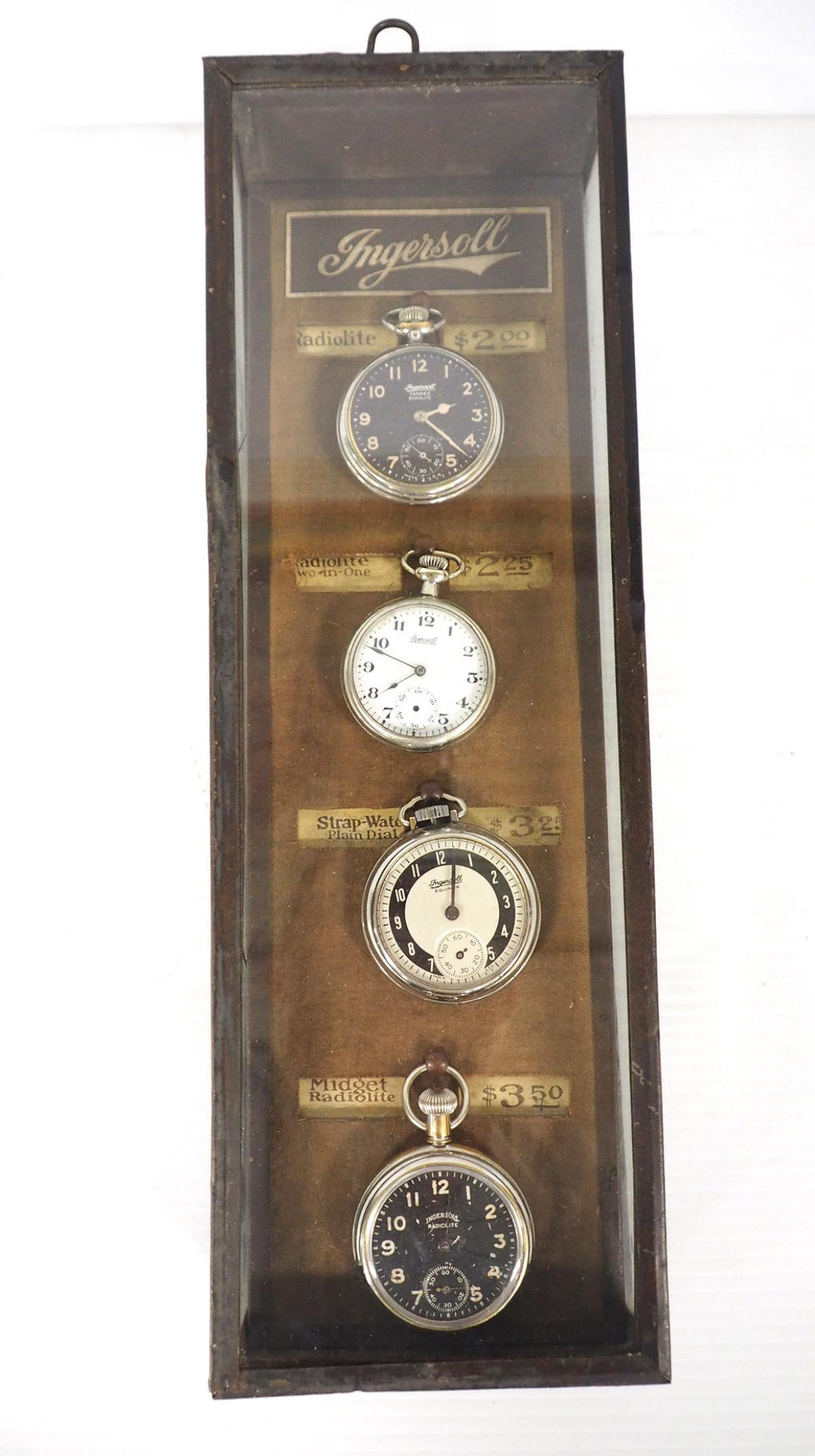 Ingersoll Pocket Watch display case (1 of 8)