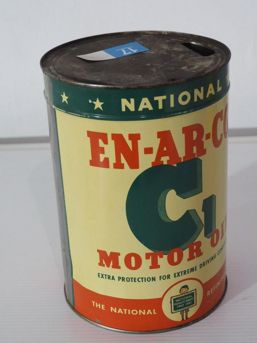 EN-AR-CO C1 Motor Oil can (1 of 3)