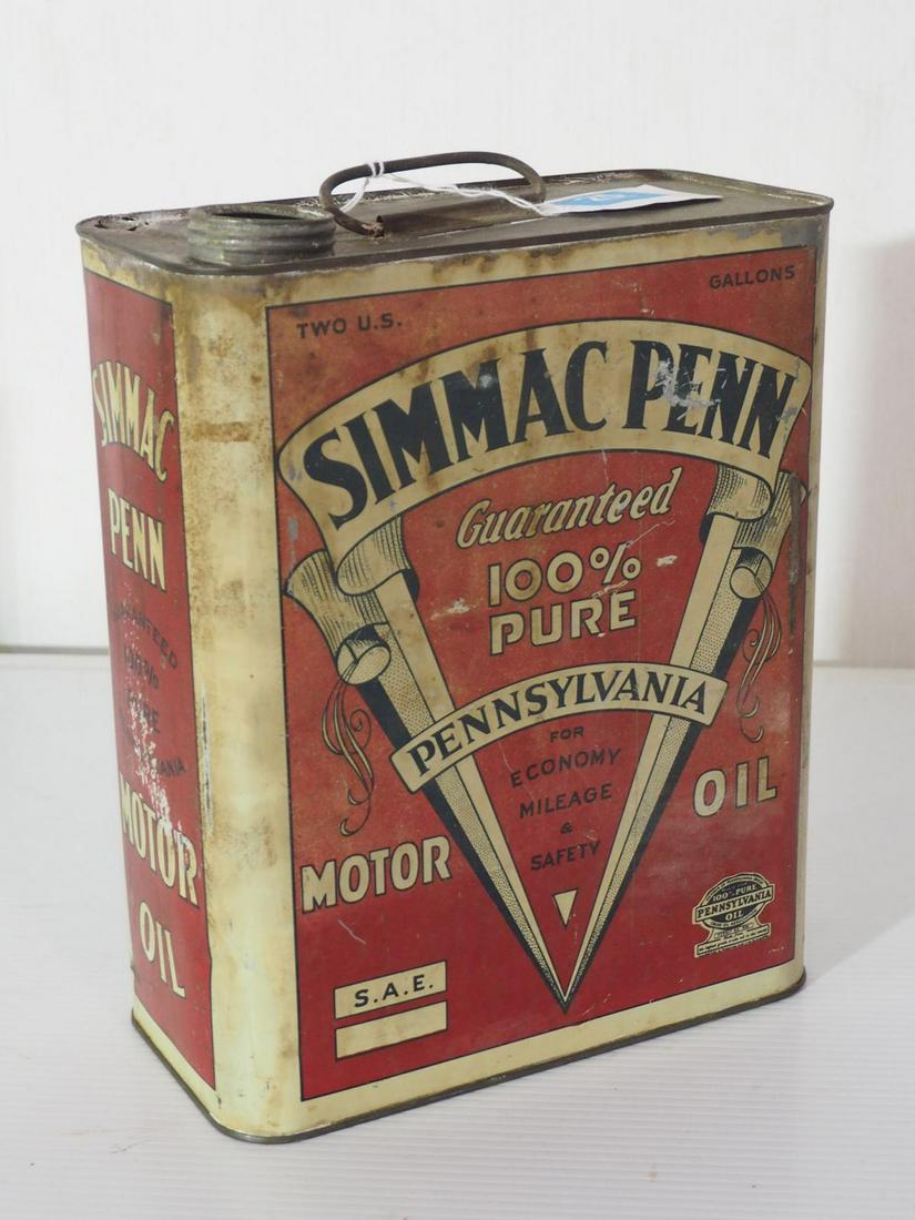 Simmac-Penn Motor Oil can (1 of 2)