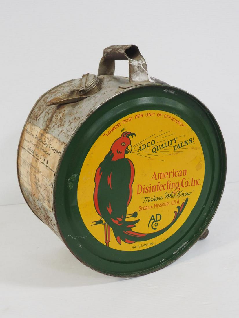 American Disinfecting Co. rocker oil can: American Disinfecting Co. rocker oil can -Fair