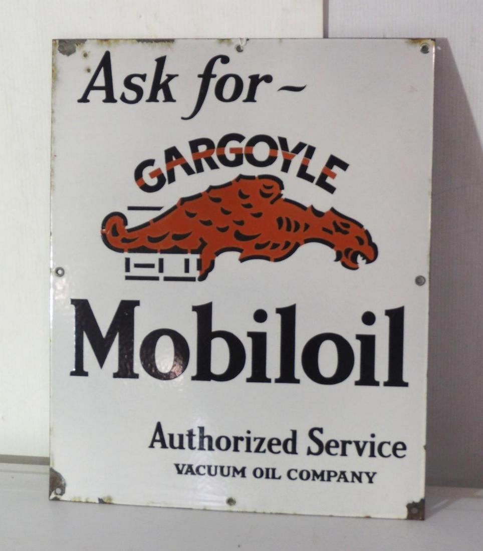 Gargoyle Mobiloil Authorized Service sign (1 of 2)