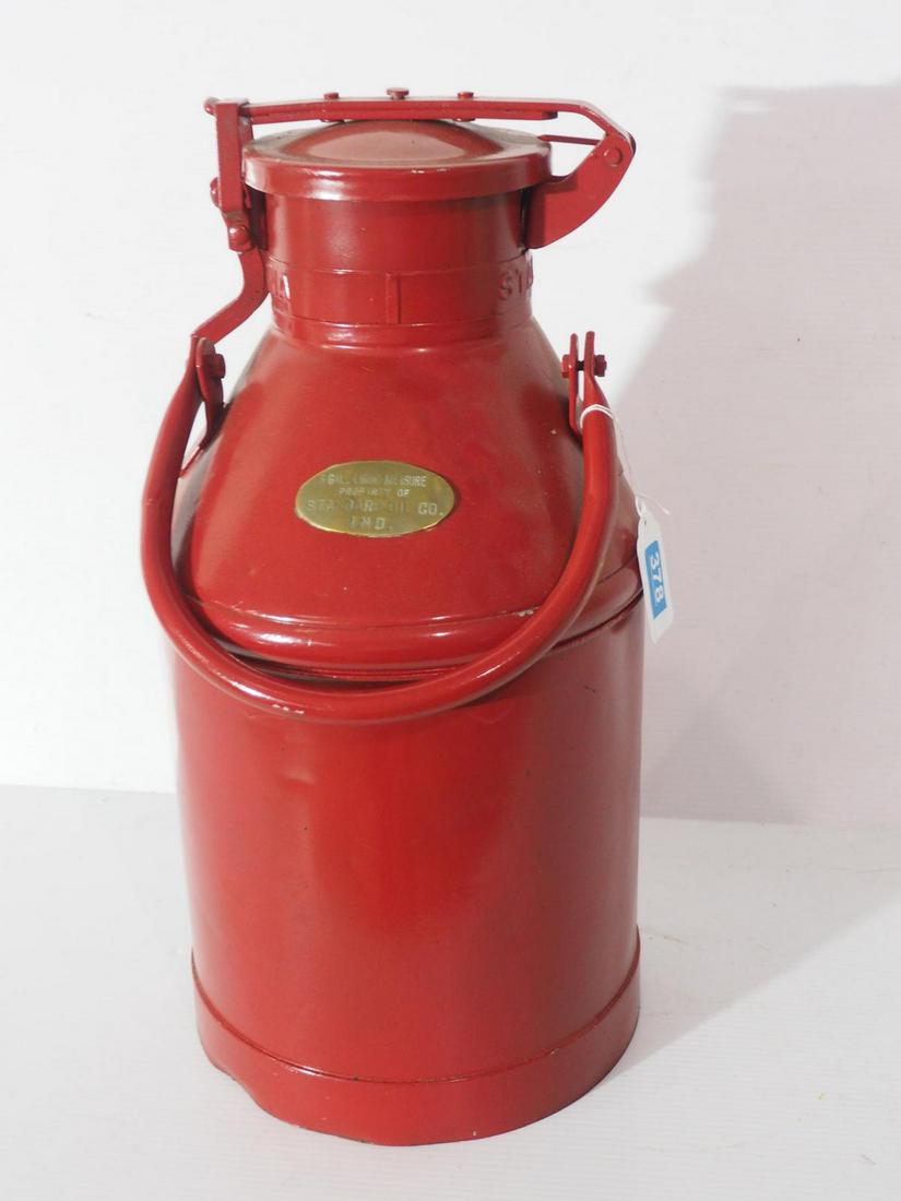 Standard Oil gas can with brass tag (1 of 3)