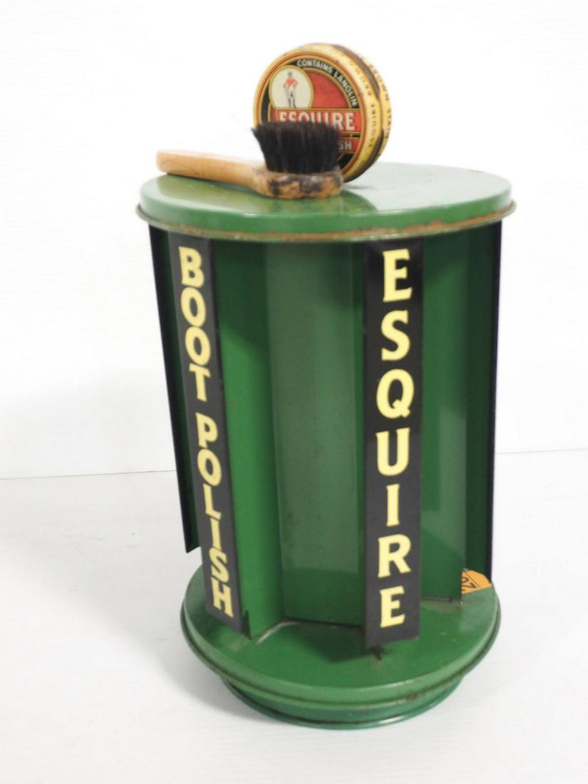 Esquire Boot Polish display rack: Esquire Boot Polish spinning display rack