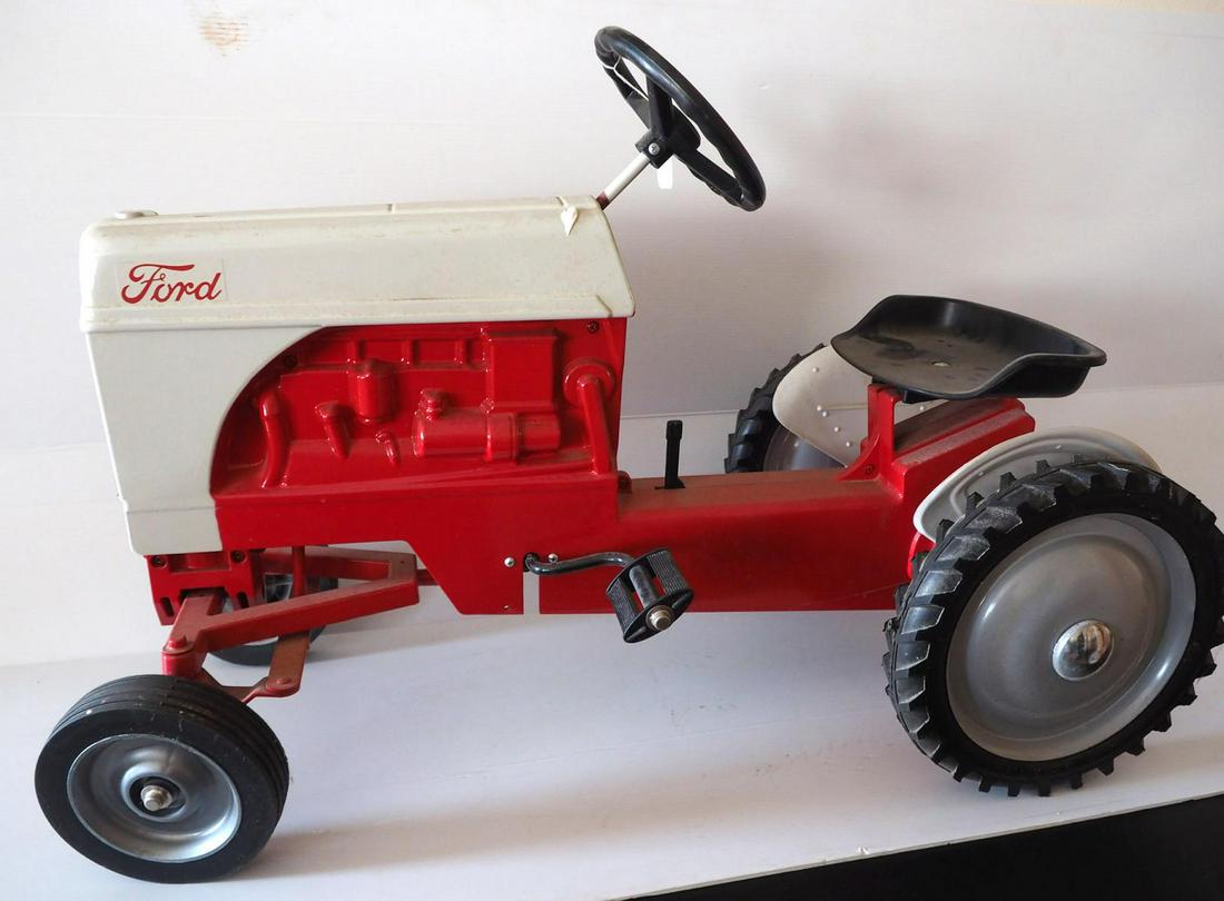 Ford pedal tractor: Scale Models Ford pedal tractor- Good. Pick-up or pallet ship only. We do combine shipping upon request. Pallet shipping will incur charges for preparing the pallet and getting quotes. Pallet shipping