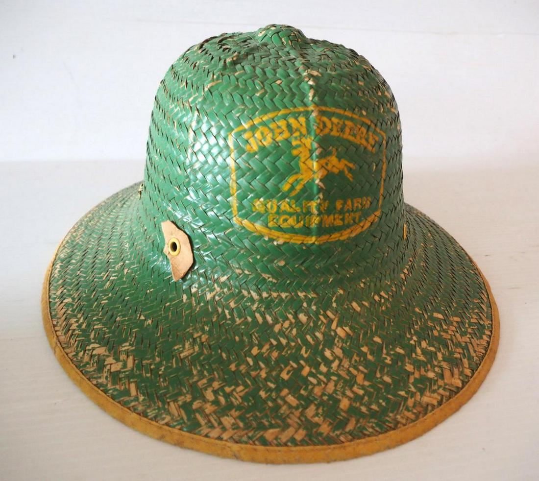 John Deere straw hat: John Deere straw hat- Fair