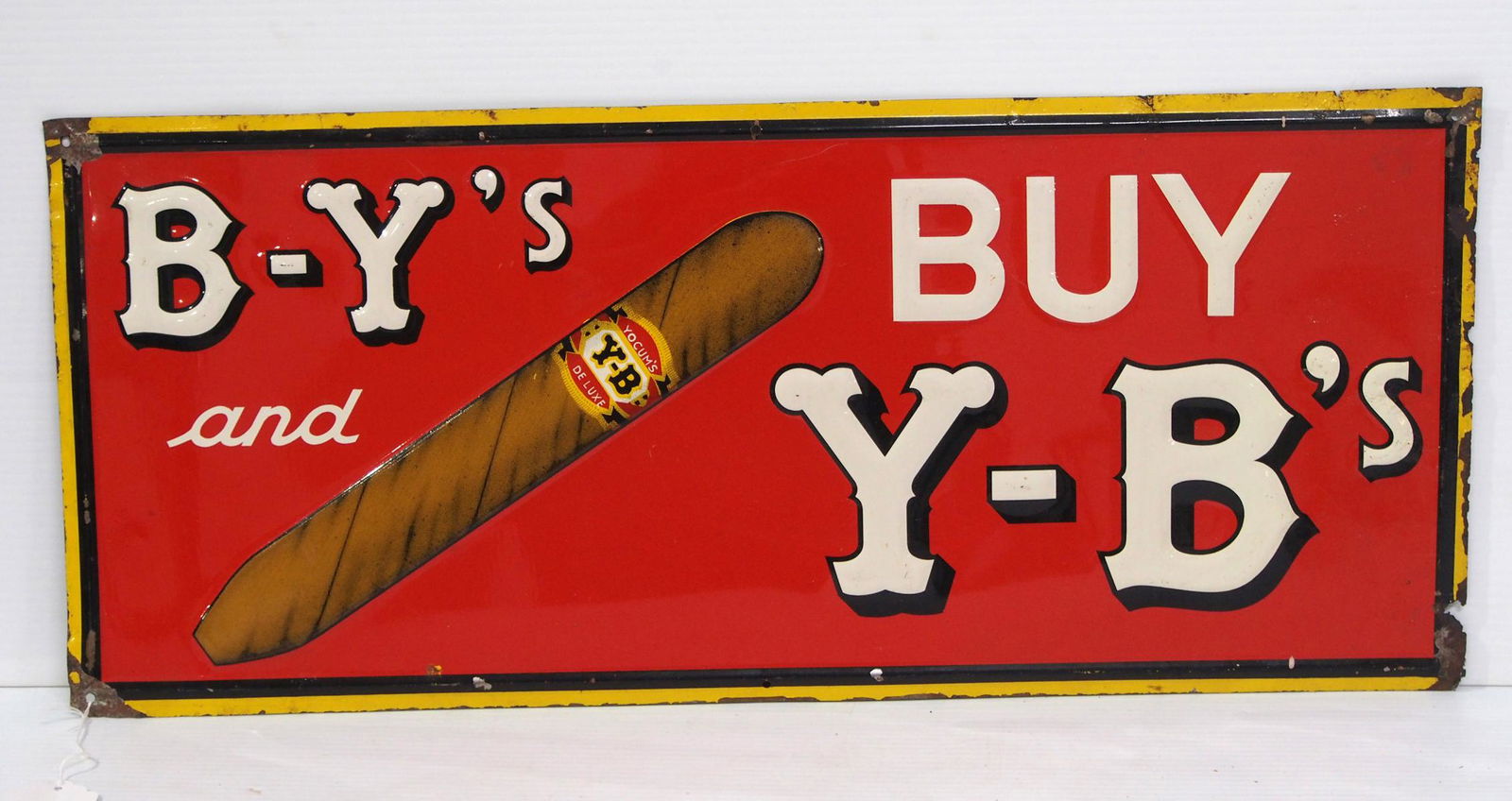 B-Y's and Y-B's Cigar sign