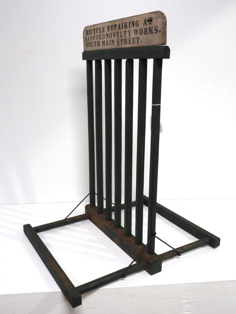 Early wooden bicycle rack (1 of 3)