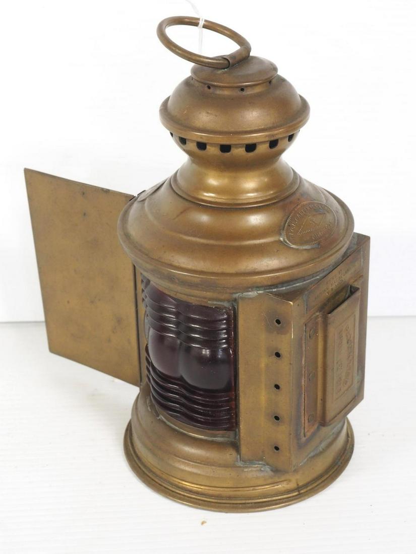 Triplex National brass marine lamp (1 of 2)