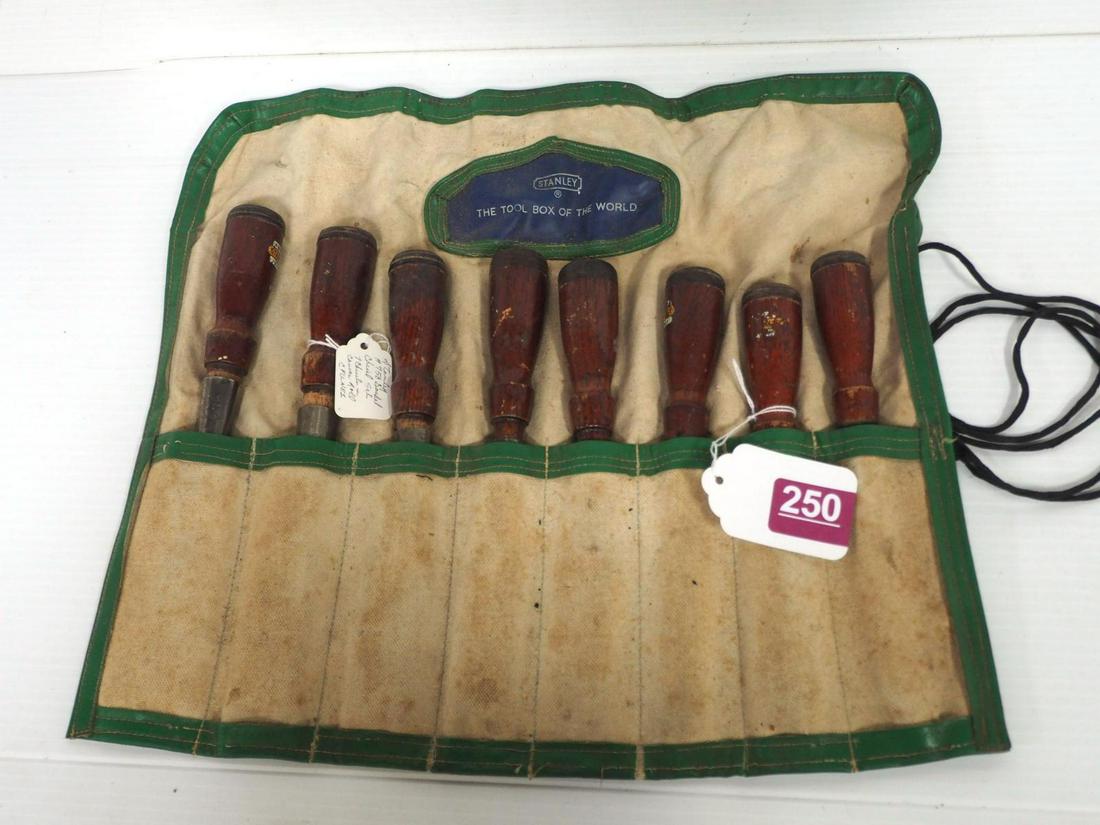 Stanley No. 750 Set of (8) Chisels (1 of 2)