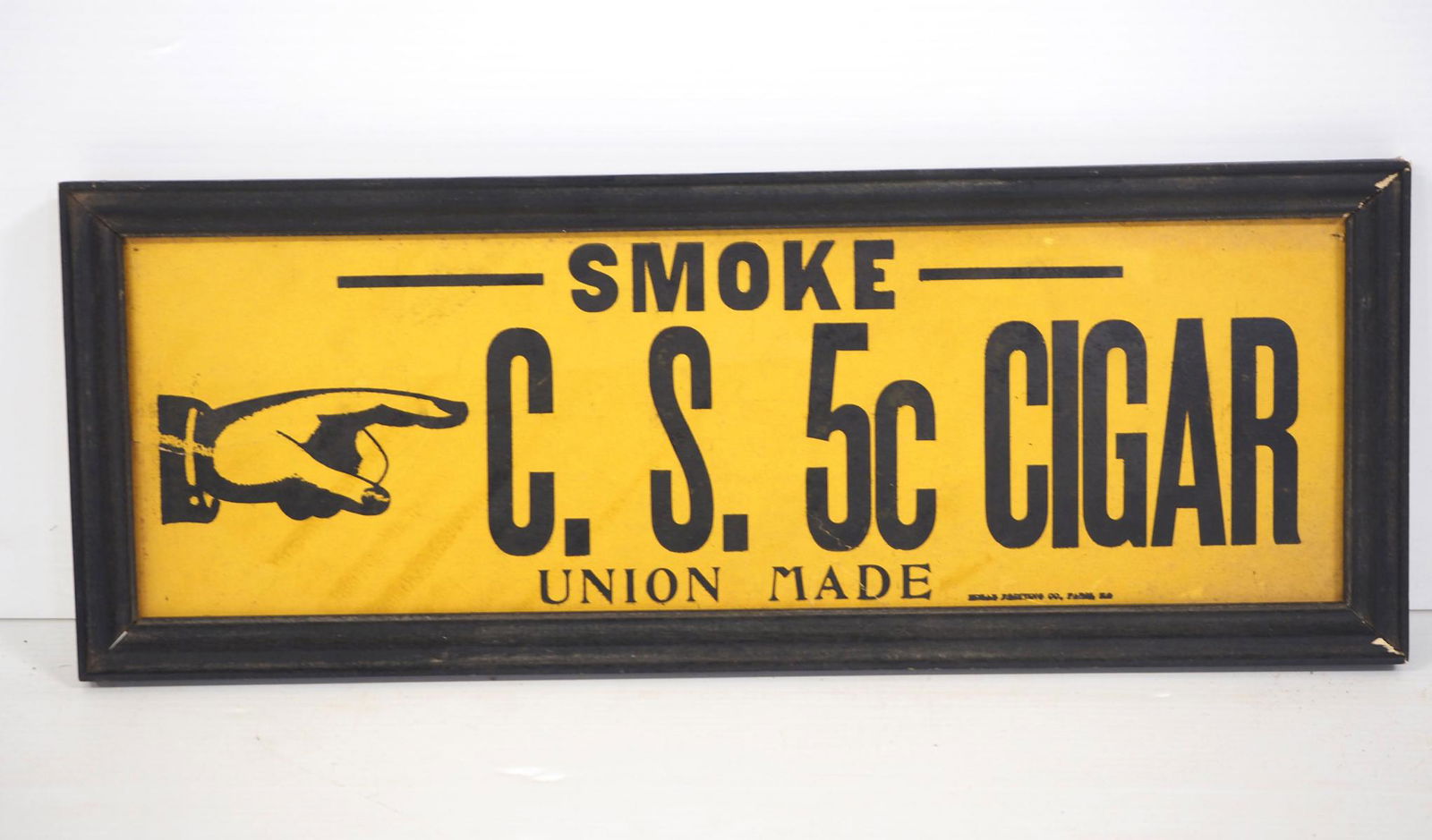 Union Made 5-cent Cigar sign (1 of 2)