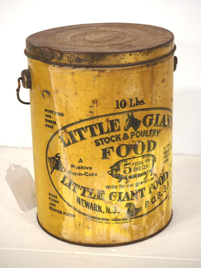 Little Giant Stock Food tin pail (1 of 2)