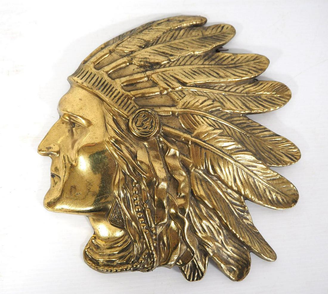 Brass Indian head (1 of 3)