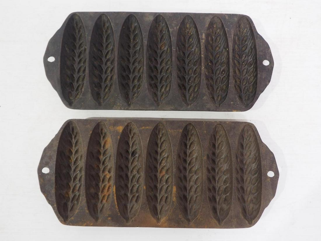 (2) Cast iron cornbread stick pans (1 of 2)