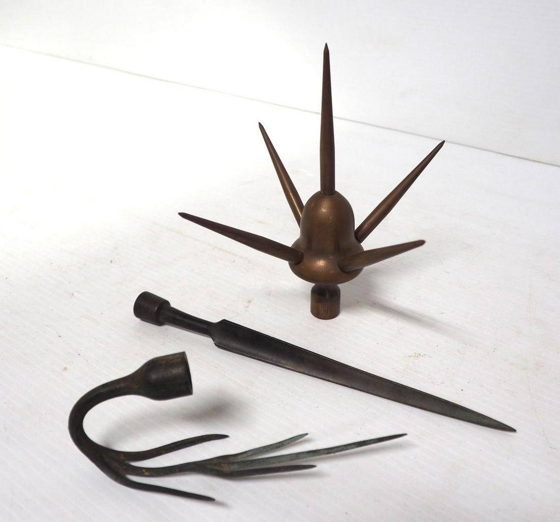 (3) Unusual lightning rod tops (1 of 2)