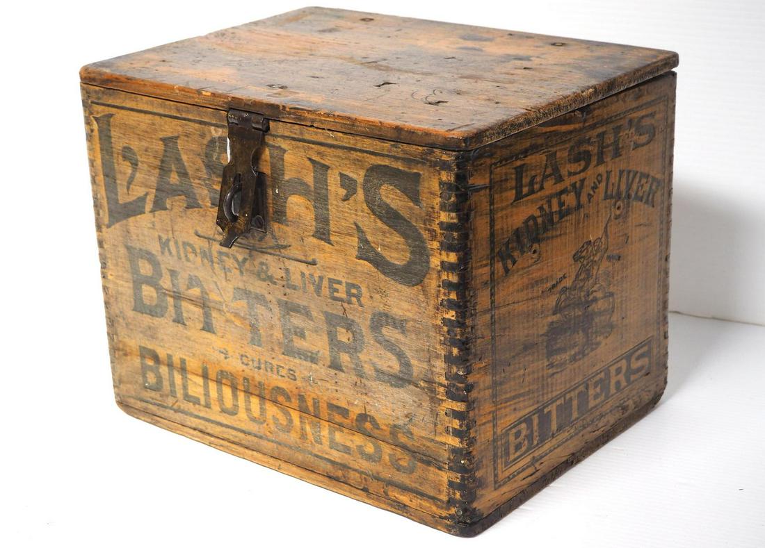 Lash's Bitters wooden box (1 of 3)