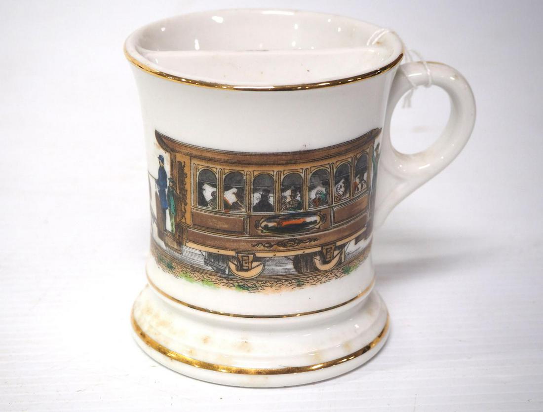 Trolley car occupational shaving mug (1 of 2)