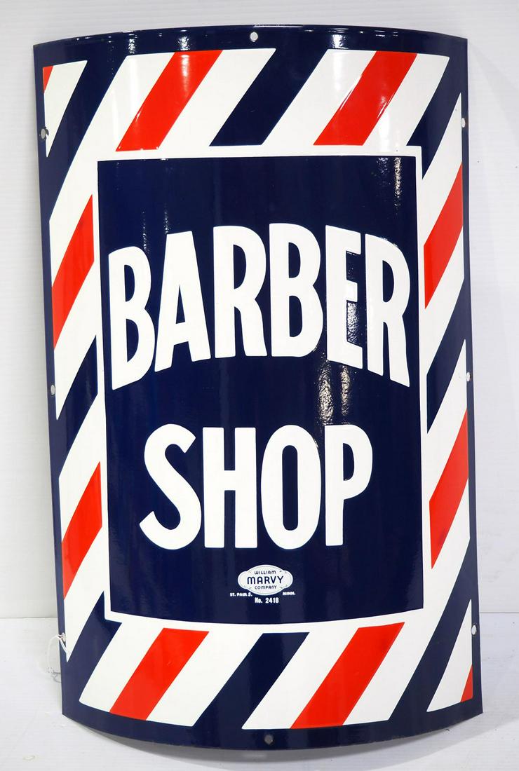 Curved Barber Shop sign (1 of 3)