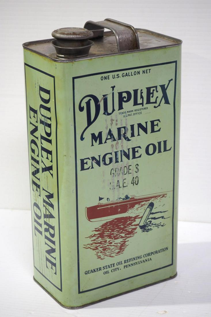 Duplex Marine Engine Oil tin (1 of 2)