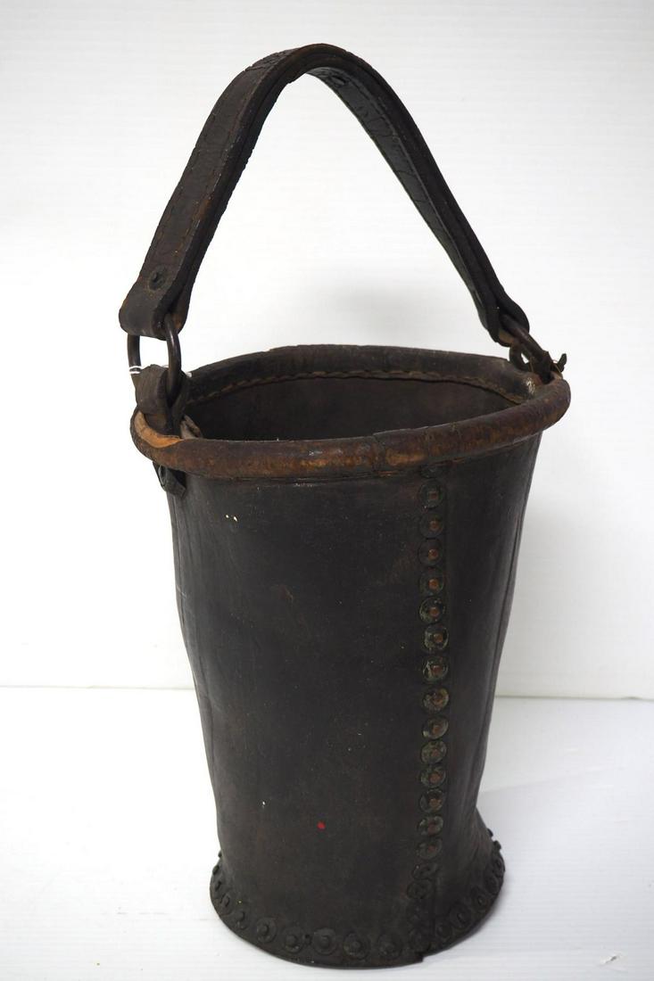 Leather fire dept. pail (1 of 2)