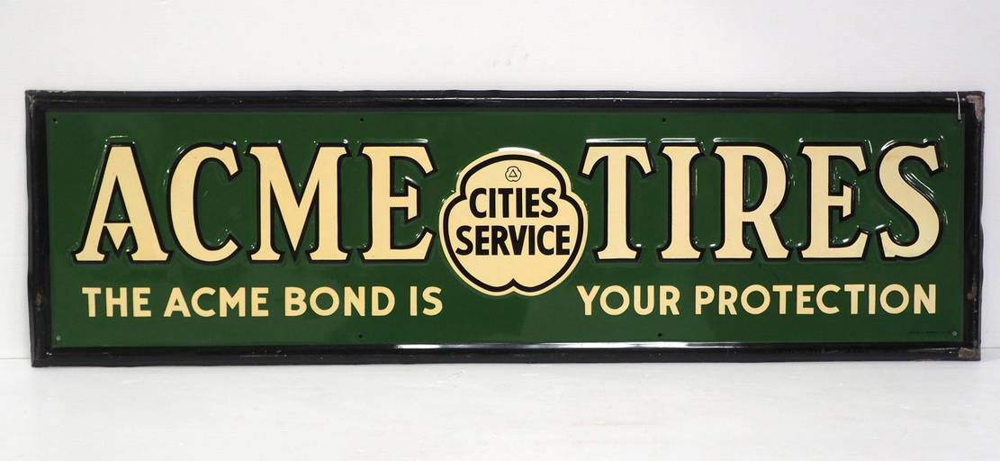 Cities Service Acme Tires Sign