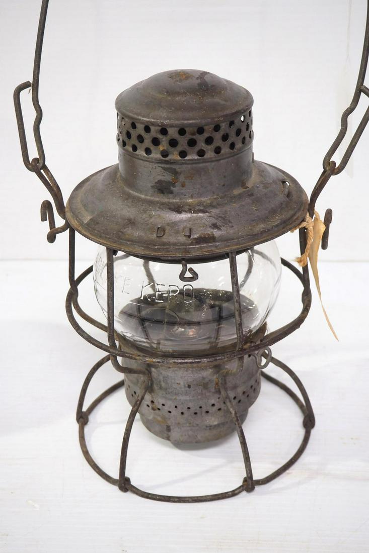 Nickel-plated railroad lantern (1 of 2)