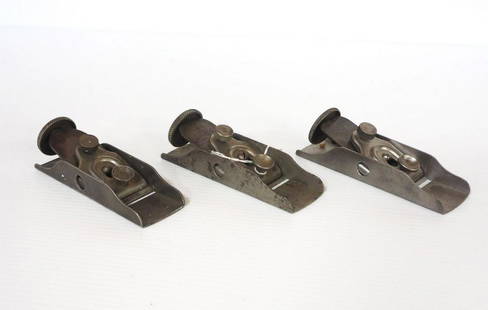 (3) Sargent No.5206 Low Angle Block Planes: (3) Sargent No.5206 Low Angle Block Planes, no slots in blade