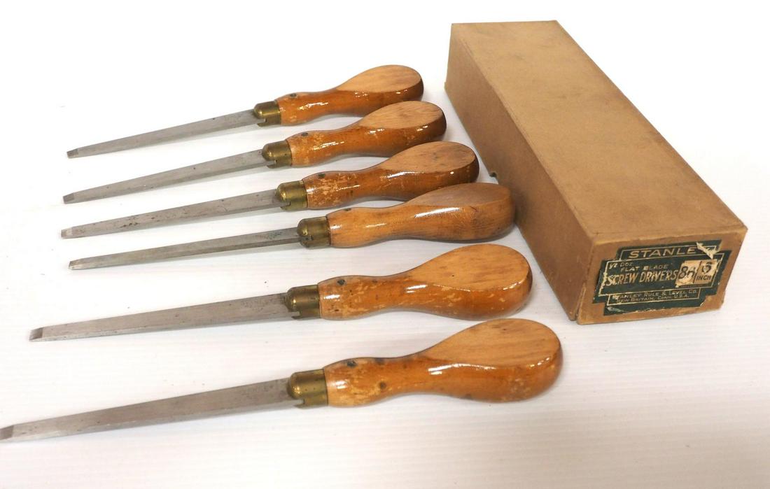(6) Stanley 6" Flat Blade Screwdrivers (1 of 3)