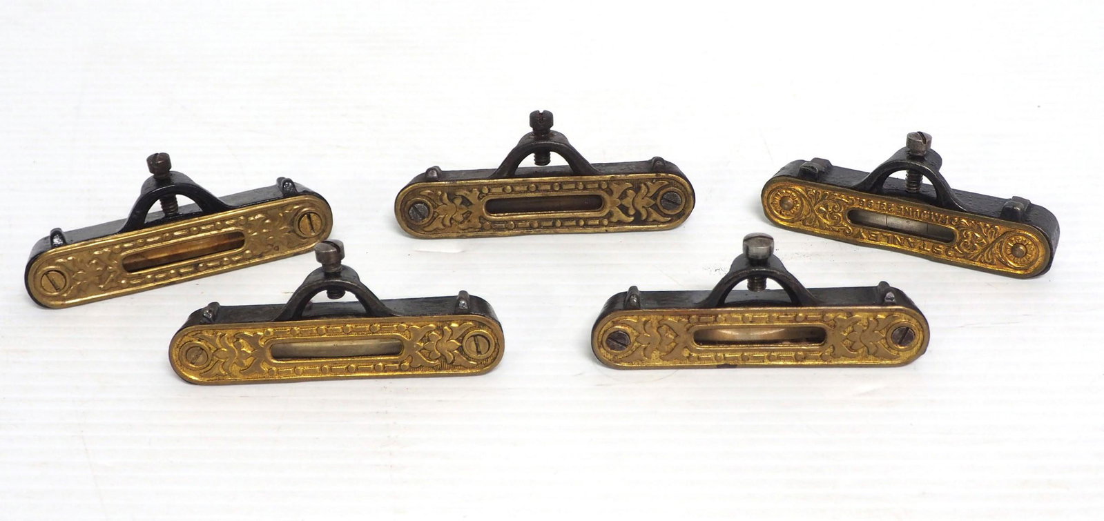 (5) Stanley No.41 Pocket Levels: (5) Stanley No.41 Pocket Levels -all vials intact