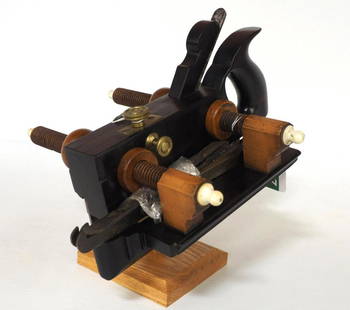 A. Howland & Co. Ebony Screw-Arm Plane: A. Howland & Co. Ebony Screw-Arm Plane, Boxwood