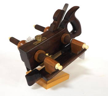 A. Howland & Co. Plow Plane: A. Howland & Co. Plow Plane Rosewood Handle with Boxwood Nuts