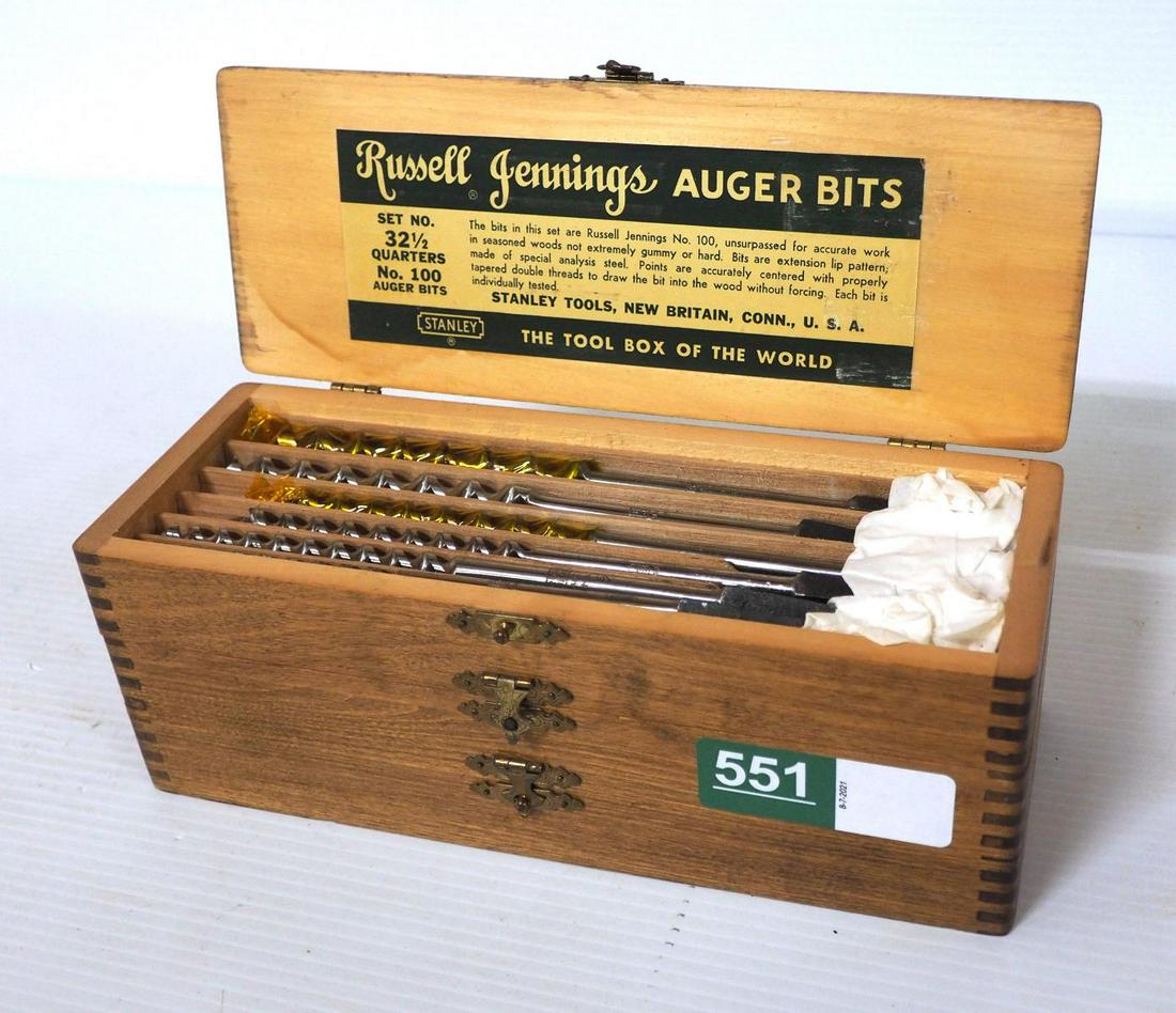 13-pc. Stanley Russell Jennings No.32½ Auger Bit Set (1 of 4)