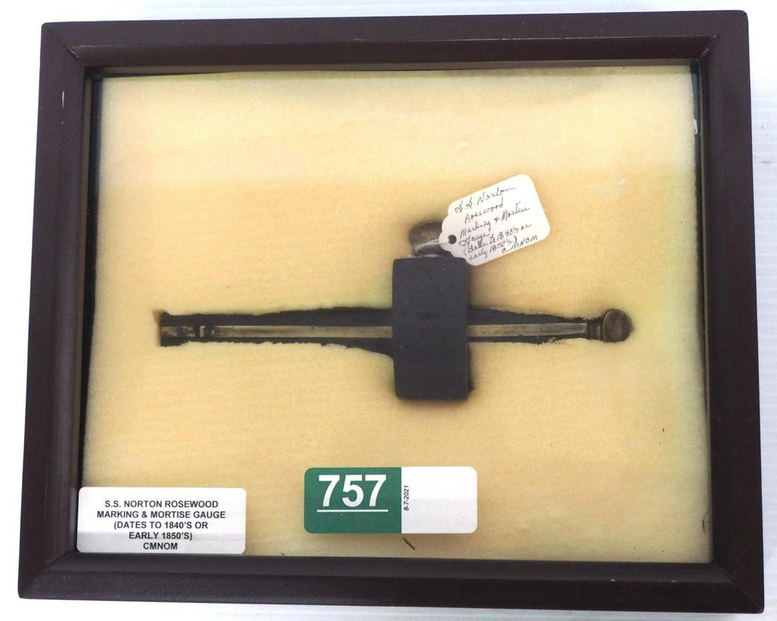 S.S. Norton Rosewood Marking & Mortise Gauge (1 of 2)