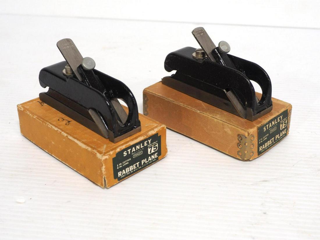 (2) Stanley No.75 4"L Rabbet Planes (1 of 1)