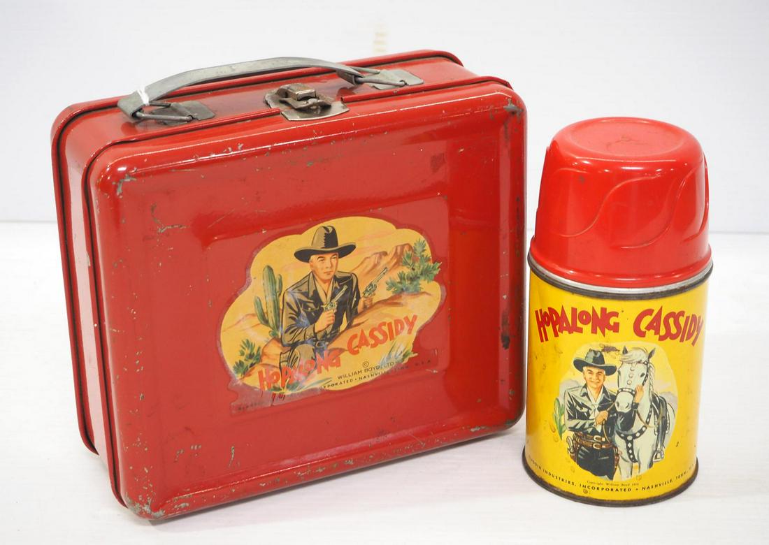 Hopalong Cassidy tin lunch box (1 of 3)