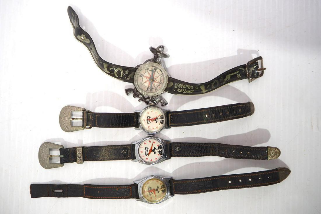 Hopalong Cassidy wrist watches & compass (1 of 4)