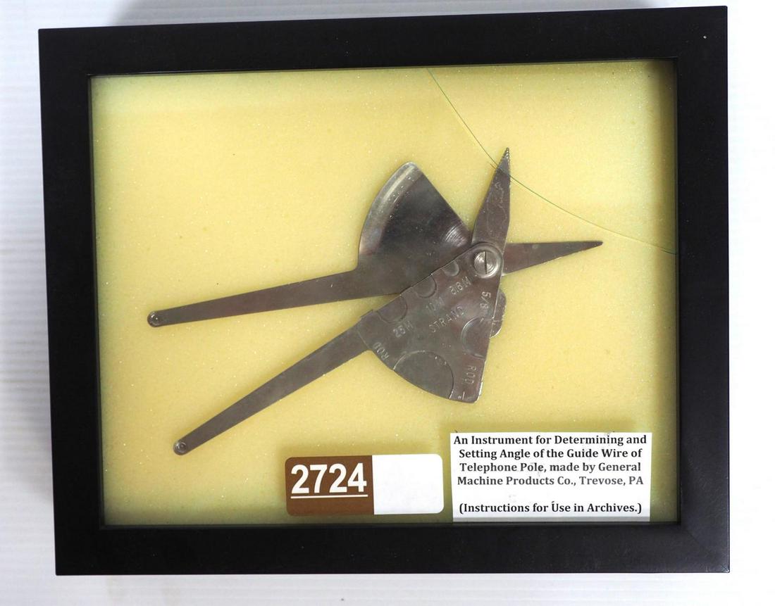 Telephone pole guide wire instrument (1 of 2)