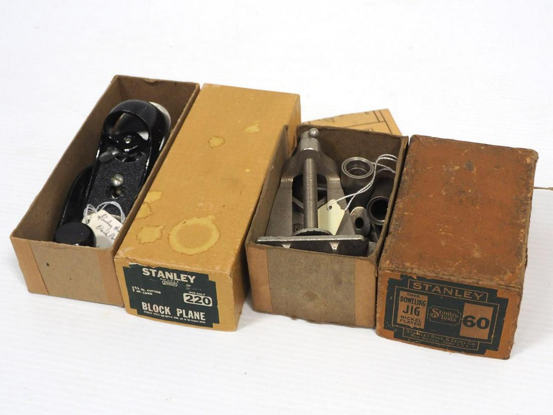 Stanley No.220 Block Plane & No.60 Doweling Jig (1 of 1)