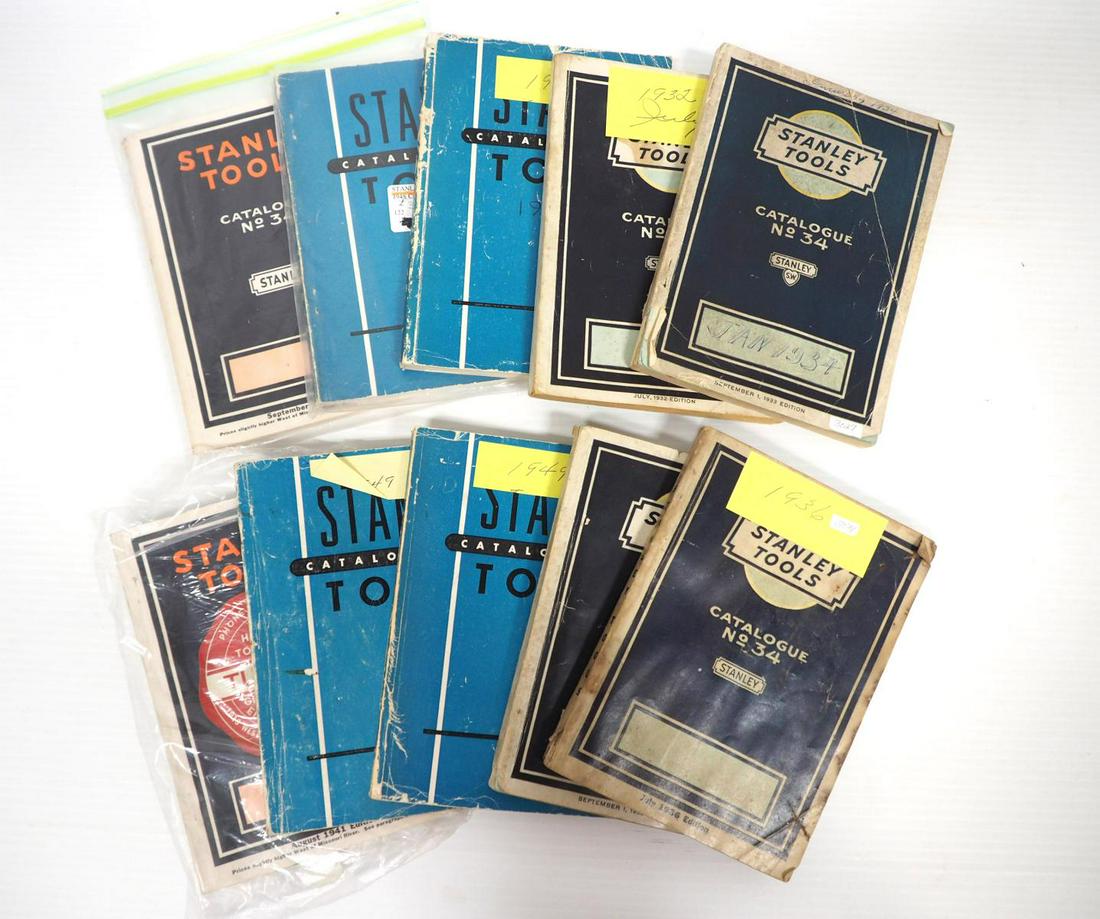(10) Stanley Catalogs (1932-1949): (10) Stanley Catalogs (1932-1949)
