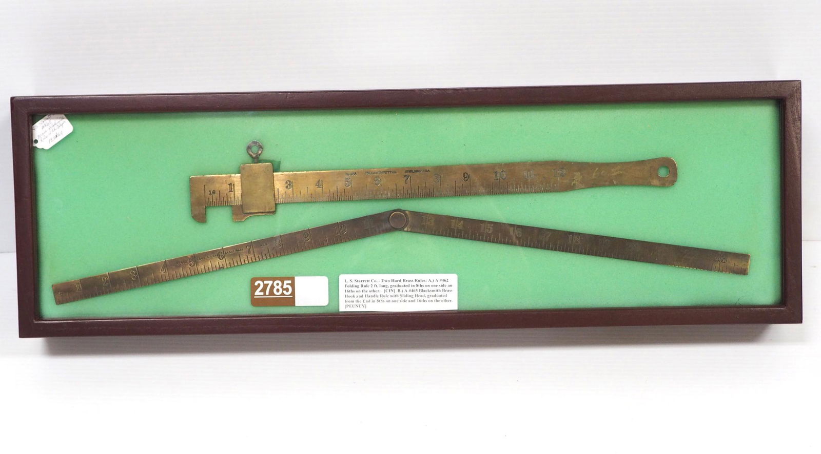 (2) L.S. Starrett Hard Brass Blacksmith Rulers (1 of 2)